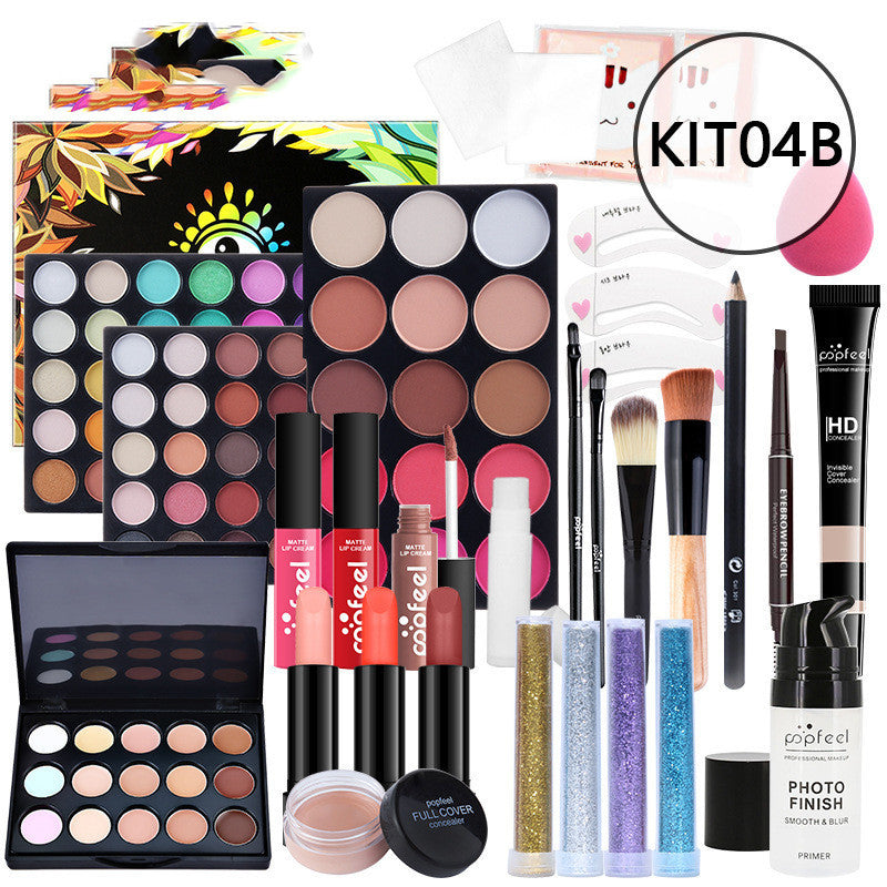 HKM-598739 Beginner-Friendly Makeup Cosmetics Set with Concealer, Eyeliner, and Eyebrow Pencil - 8+ Natural Color Options