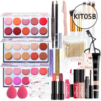 HKM-598739 Beginner-Friendly Makeup Cosmetics Set with Concealer, Eyeliner, and Eyebrow Pencil - 8+ Natural Color Options
