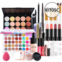 HKM-598739 Beginner-Friendly Makeup Cosmetics Set with Concealer, Eyeliner, and Eyebrow Pencil - 8+ Natural Color Options