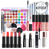 HKM-598739 Beginner-Friendly Makeup Cosmetics Set with Concealer, Eyeliner, and Eyebrow Pencil - 8+ Natural Color Options