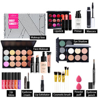 HKM-598739 Beginner-Friendly Makeup Cosmetics Set with Concealer, Eyeliner, and Eyebrow Pencil - 8+ Natural Color Options