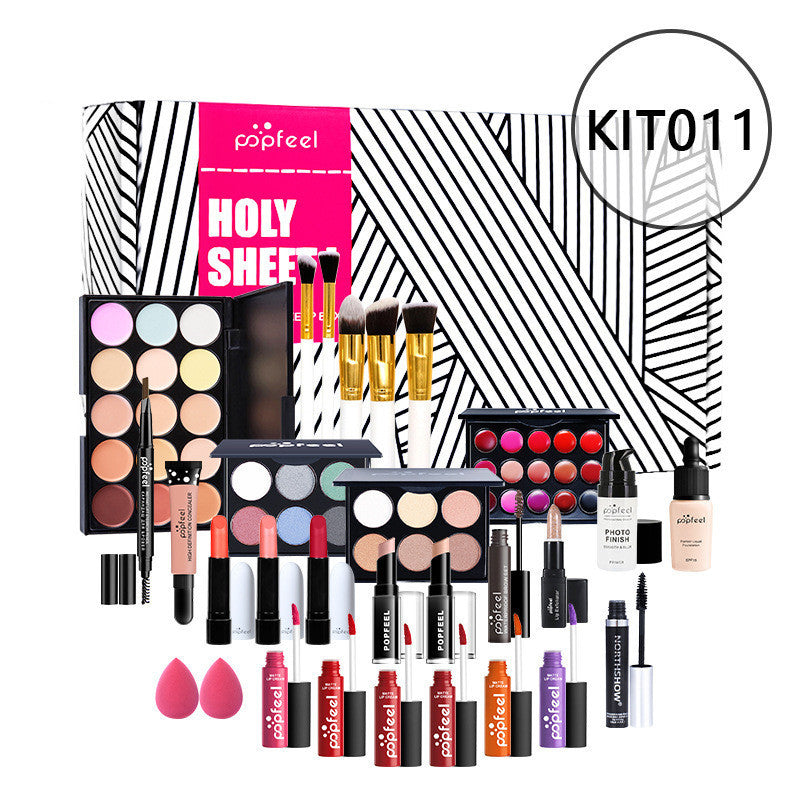 HKM-598739 Beginner-Friendly Makeup Cosmetics Set with Concealer, Eyeliner, and Eyebrow Pencil - 8+ Natural Color Options