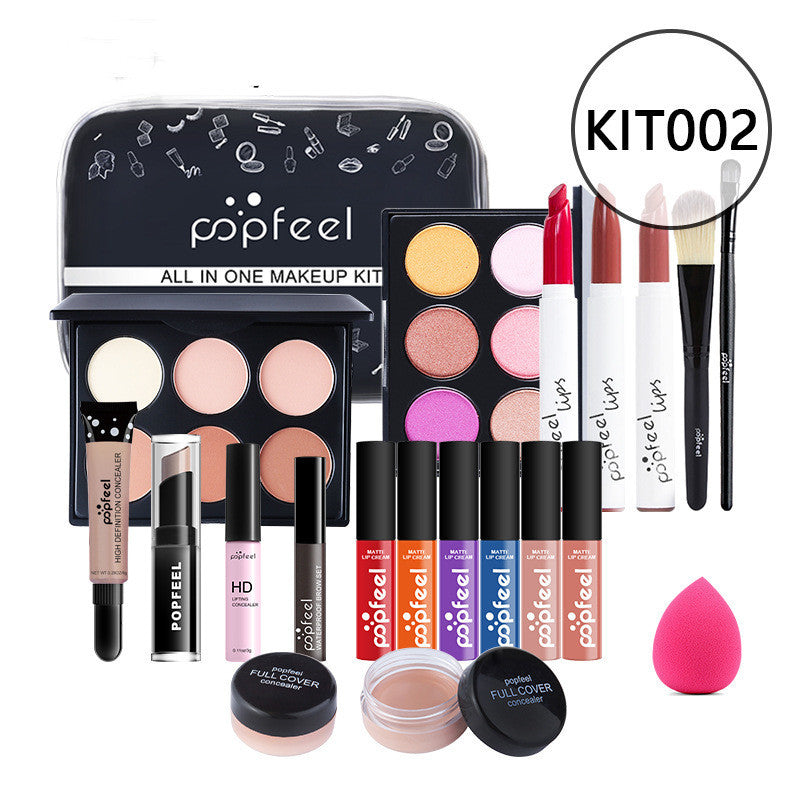 HKM-598739 Beginner-Friendly Makeup Cosmetics Set with Concealer, Eyeliner, and Eyebrow Pencil - 8+ Natural Color Options
