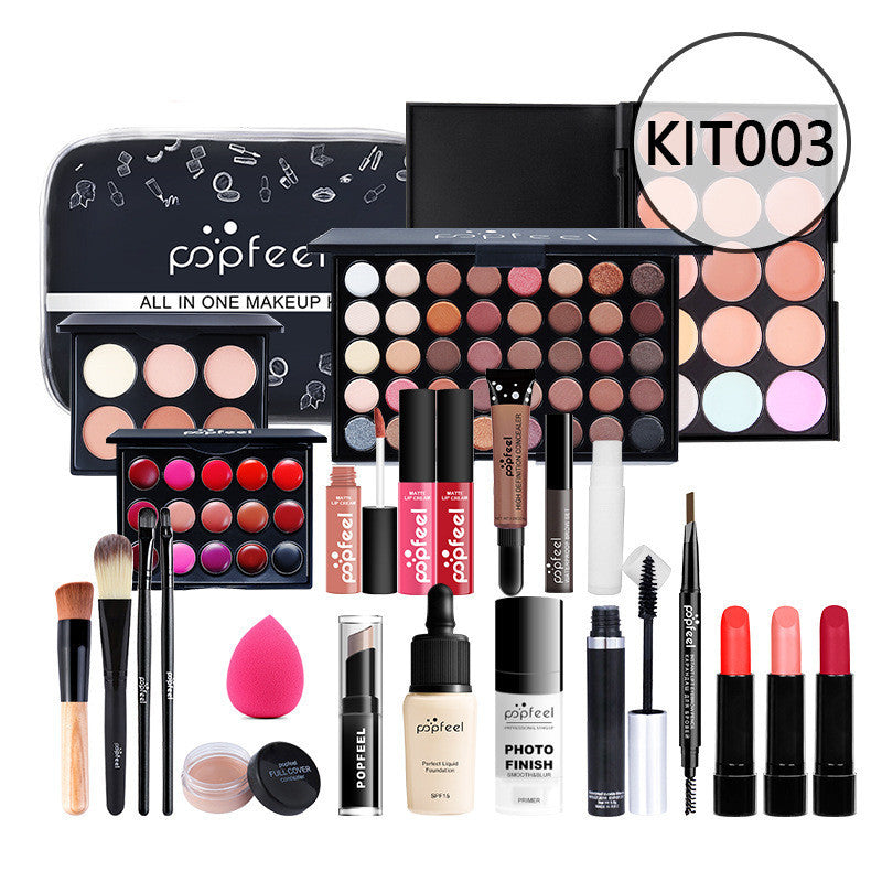 HKM-598739 Beginner-Friendly Makeup Cosmetics Set with Concealer, Eyeliner, and Eyebrow Pencil - 8+ Natural Color Options