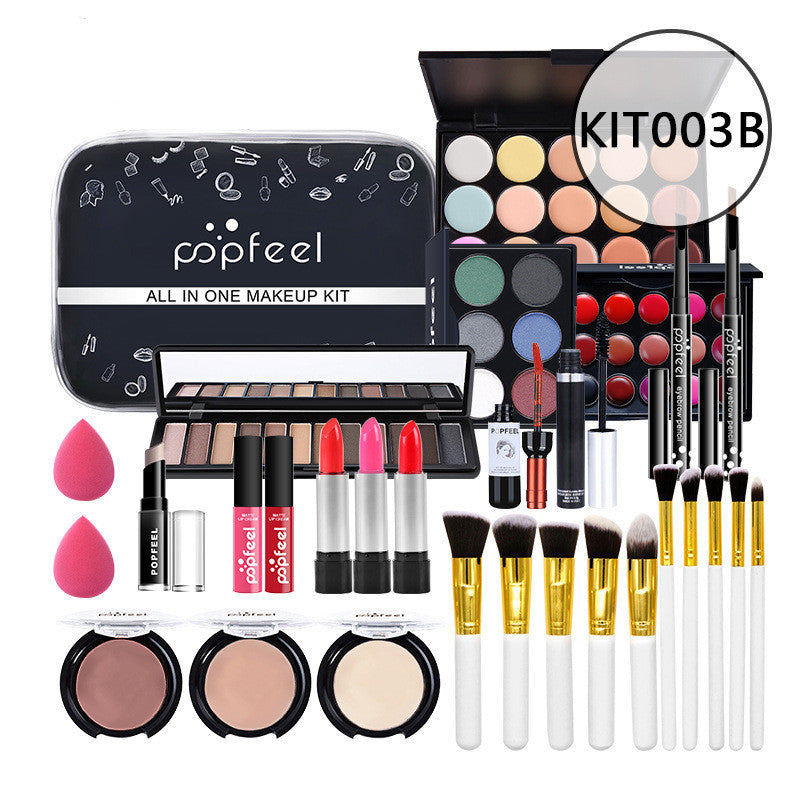 HKM-598739 Beginner-Friendly Makeup Cosmetics Set with Concealer, Eyeliner, and Eyebrow Pencil - 8+ Natural Color Options