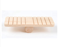HKM-188691 Natural Wooden Hamster Seesaw for Stress Relief and Exercise