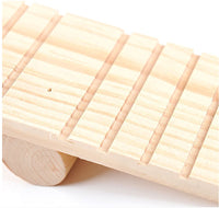 HKM-188691 Natural Wooden Hamster Seesaw for Stress Relief and Exercise