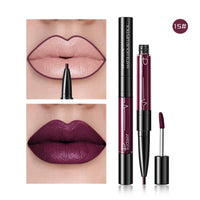 HKM-792211 2 in 1 Matte Lip Gloss and Lip Liner – Highly Pigmented Velvet Finish, Long Lasting Color, Easy Application