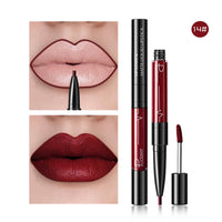 HKM-792211 2 in 1 Matte Lip Gloss and Lip Liner – Highly Pigmented Velvet Finish, Long Lasting Color, Easy Application