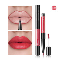 HKM-792211 2 in 1 Matte Lip Gloss and Lip Liner – Highly Pigmented Velvet Finish, Long Lasting Color, Easy Application
