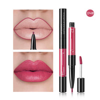 HKM-792211 2 in 1 Matte Lip Gloss and Lip Liner – Highly Pigmented Velvet Finish, Long Lasting Color, Easy Application