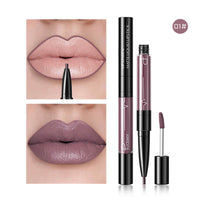 HKM-792211 2 in 1 Matte Lip Gloss and Lip Liner – Highly Pigmented Velvet Finish, Long Lasting Color, Easy Application