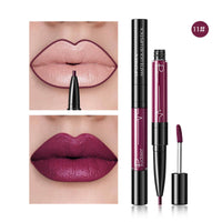 HKM-792211 2 in 1 Matte Lip Gloss and Lip Liner – Highly Pigmented Velvet Finish, Long Lasting Color, Easy Application