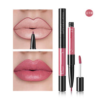 HKM-792211 2 in 1 Matte Lip Gloss and Lip Liner – Highly Pigmented Velvet Finish, Long Lasting Color, Easy Application