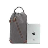 HKM-074259 Multifunctional Retro Casual Men's Shoulder Bag in Heavyweight Waxed Canvas