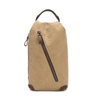 HKM-074259 Multifunctional Retro Casual Men's Shoulder Bag in Heavyweight Waxed Canvas
