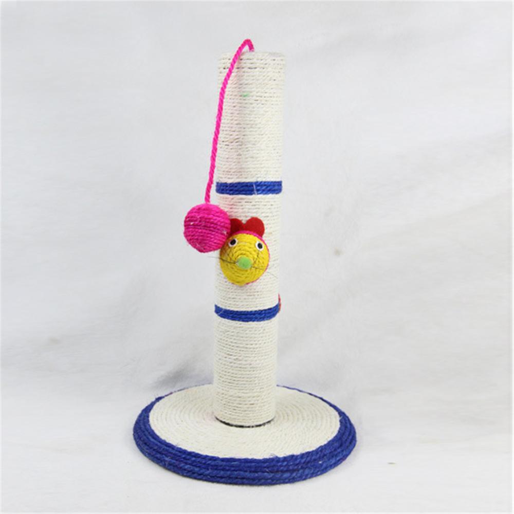 JMT-010314 Sisal Cat Scratching Column with Clown Mouse, Two Sizes Available