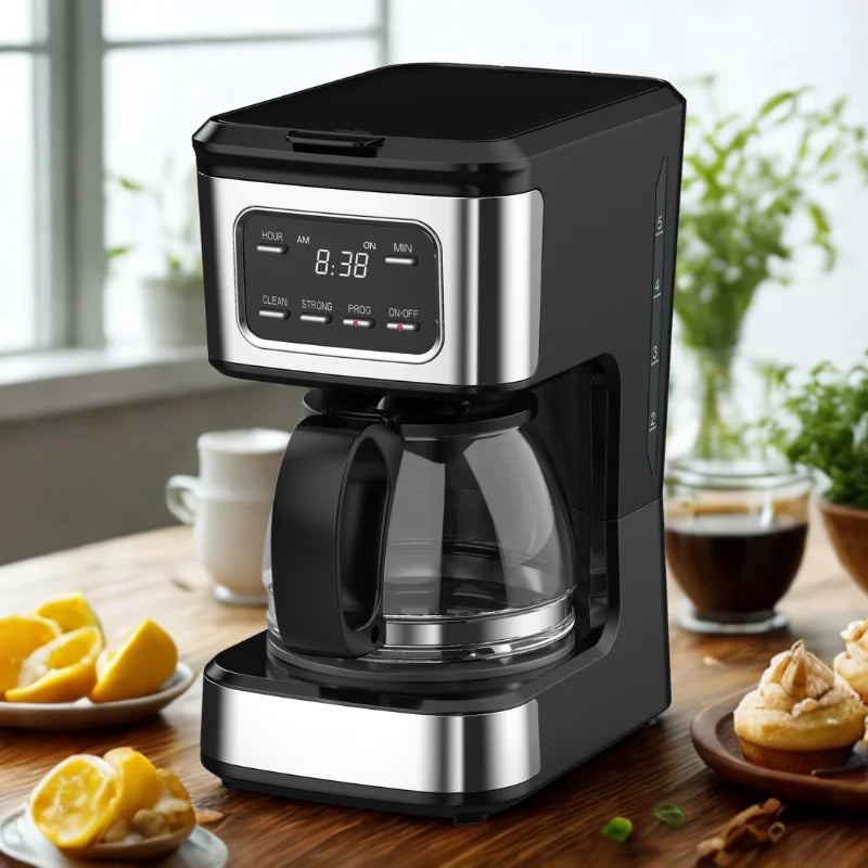 KTX-295443 6-Cup Coffee Maker with Non-Stick Warmer Plate and Clear Water Level Indicator