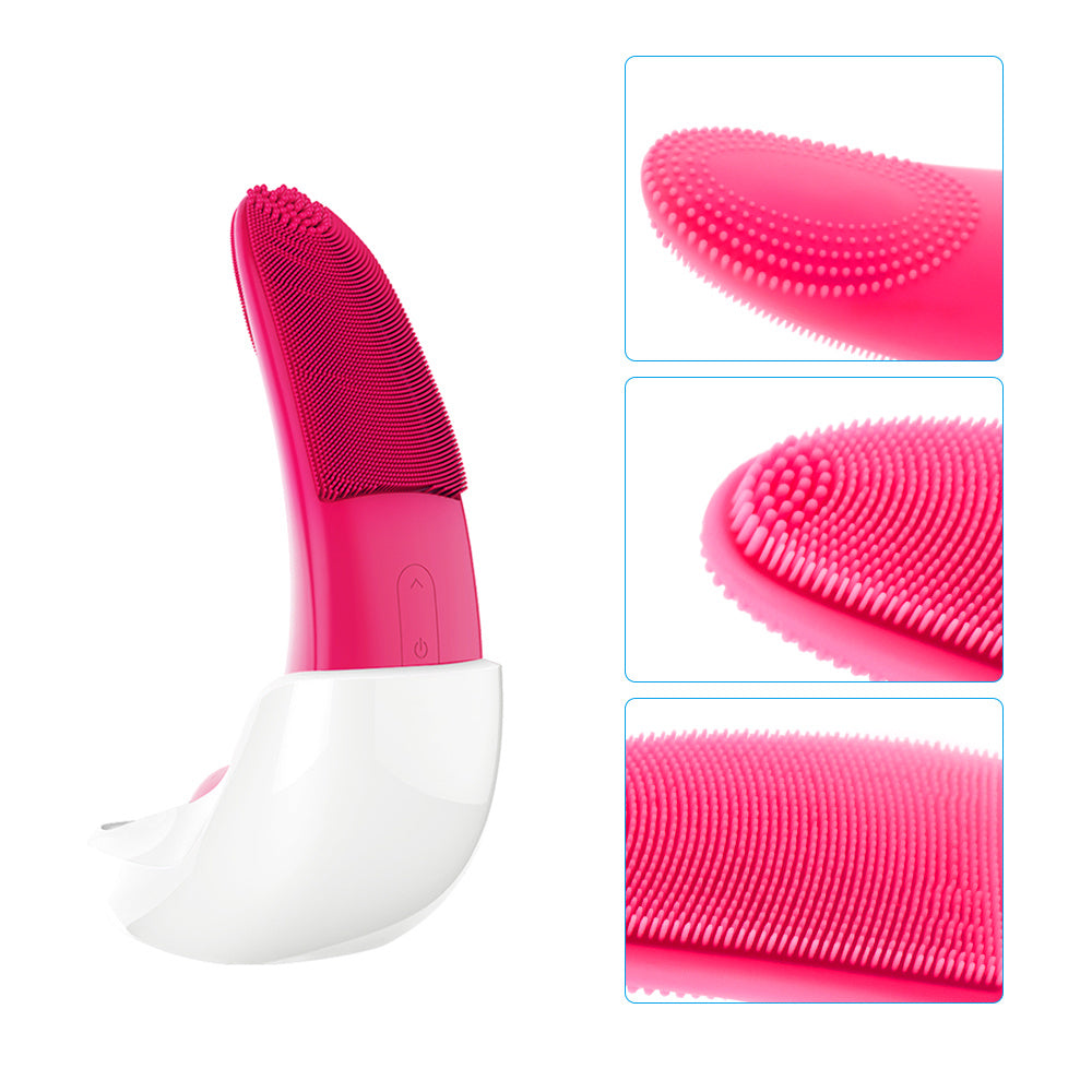 HKM-029011 Electric Silicone Face Washer - ABS Material, 3.7V, 2.5W, Compact Size for Effective Cleansing