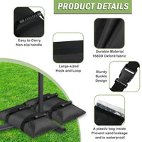HKM-564947 Refillable Outdoor Sandbag Counterweight for Cantilever Umbrella Stand