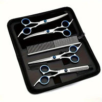 HKM-987347 Portable Metal Pet Grooming Scissors Set for Dogs