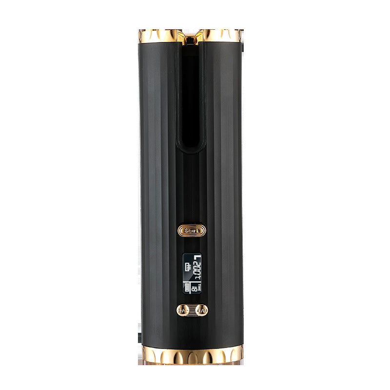 HKM-426579 Rechargeable Automatic Rotary Curling Iron for Home and Travel - 16mm-20mm Heating Diameter