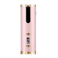 HKM-426579 Rechargeable Automatic Rotary Curling Iron for Home and Travel - 16mm-20mm Heating Diameter