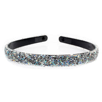 HKM-640083 Retro Semicircle Rhinestone Headband for Women - Colorful Diamond Design