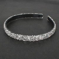 HKM-640083 Retro Semicircle Rhinestone Headband for Women - Colorful Diamond Design