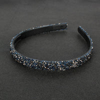 HKM-640083 Retro Semicircle Rhinestone Headband for Women - Colorful Diamond Design