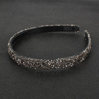 HKM-640083 Retro Semicircle Rhinestone Headband for Women - Colorful Diamond Design