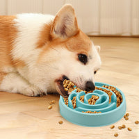 HKM-101907 Slow Feeder Puzzle Dog Bowl - Anti-Choking Silicone Design for Healthy Eating and Digestion