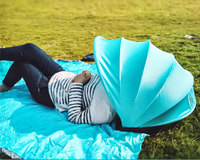 HKM-399955 Sunproof Outdoor Beach Umbrella with Adjustable Tilt and Portable Design