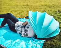 HKM-399955 Sunproof Outdoor Beach Umbrella with Adjustable Tilt and Portable Design
