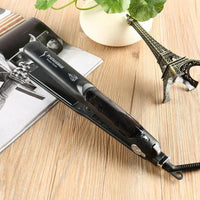 HKM-781267 Tourmaline Ceramic Steam Hair Straightener with Argan Oil Infusion and Adjustable Steam Control