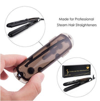 HKM-781267 Tourmaline Ceramic Steam Hair Straightener with Argan Oil Infusion and Adjustable Steam Control