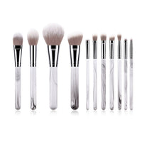 HKM-984211 Professional 11-Piece Makeup Brush Set with Synthetic Hair and Wooden Handle