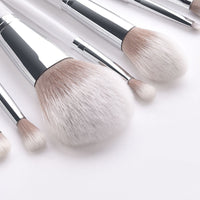 HKM-984211 Professional 11-Piece Makeup Brush Set with Synthetic Hair and Wooden Handle