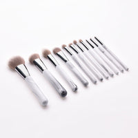 HKM-984211 Professional 11-Piece Makeup Brush Set with Synthetic Hair and Wooden Handle