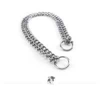 HKM-661779 Stainless Steel Dog Collar - Double Row, Durable and Stylish, 2.0*30cm & 3.0*50cm Sizes