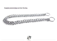 HKM-661779 Stainless Steel Dog Collar - Double Row, Durable and Stylish, 2.0*30cm & 3.0*50cm Sizes