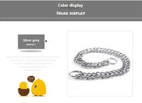 HKM-661779 Stainless Steel Dog Collar - Double Row, Durable and Stylish, 2.0*30cm & 3.0*50cm Sizes