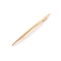 HKM-819731 Geometric Alloy Hair Clip - Electroplated, V-Shape and X-Line Designs, 12.5cm and 10cm Sizes