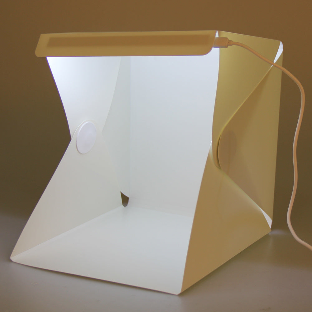 KTX-953747 Portable LED Mini Photo Studio Light Box - 22.6 x 23 x 24 cm, White Softbox