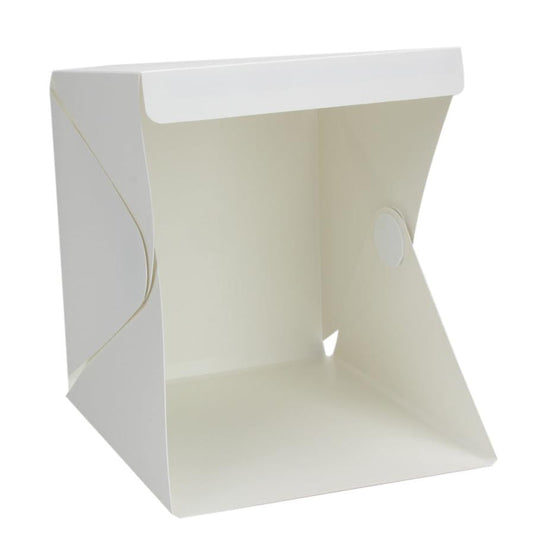 KTX-953747 Portable LED Mini Photo Studio Light Box - 22.6 x 23 x 24 cm, White Softbox