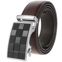 HKM-136339 Custom Genuine Leather Ratchet Belt for Men with Logo Printing Capability - Model LY36-22059-1