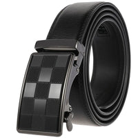 HKM-136339 Custom Genuine Leather Ratchet Belt for Men with Logo Printing Capability - Model LY36-22059-1