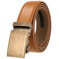HKM-136339 Custom Genuine Leather Ratchet Belt for Men with Logo Printing Capability - Model LY36-22059-1