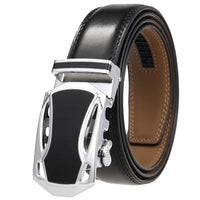 HKM-136339 Custom Genuine Leather Ratchet Belt for Men with Logo Printing Capability - Model LY36-22059-1
