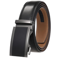 HKM-136339 Custom Genuine Leather Ratchet Belt for Men with Logo Printing Capability - Model LY36-22059-1
